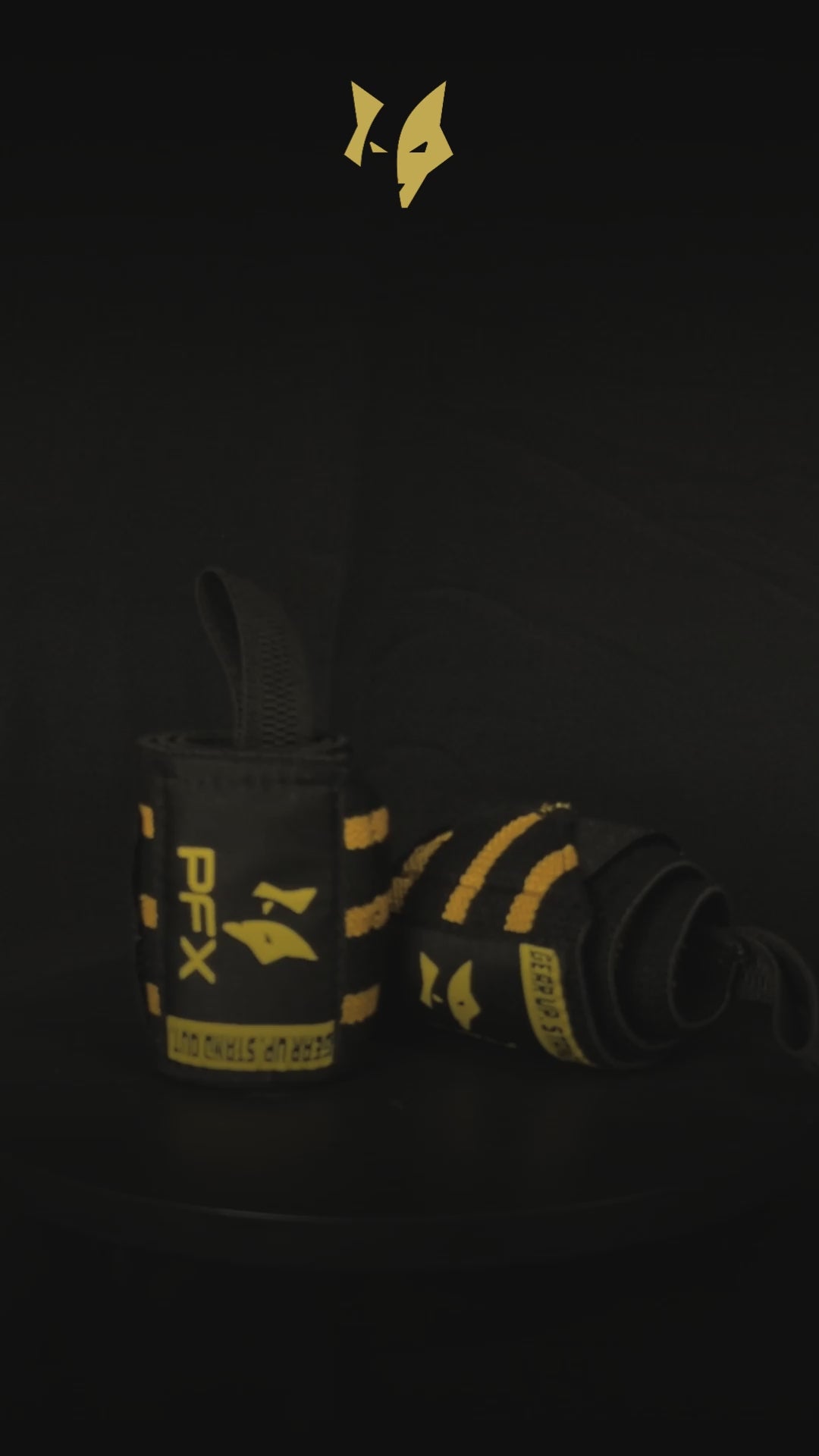 PFX Golden Series "Three-Line" Wrist Wraps – Maximum Competition Support